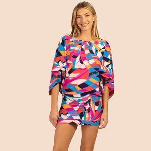Trina Turk Rio Colorful Cover-Up Tunic NWT Medium